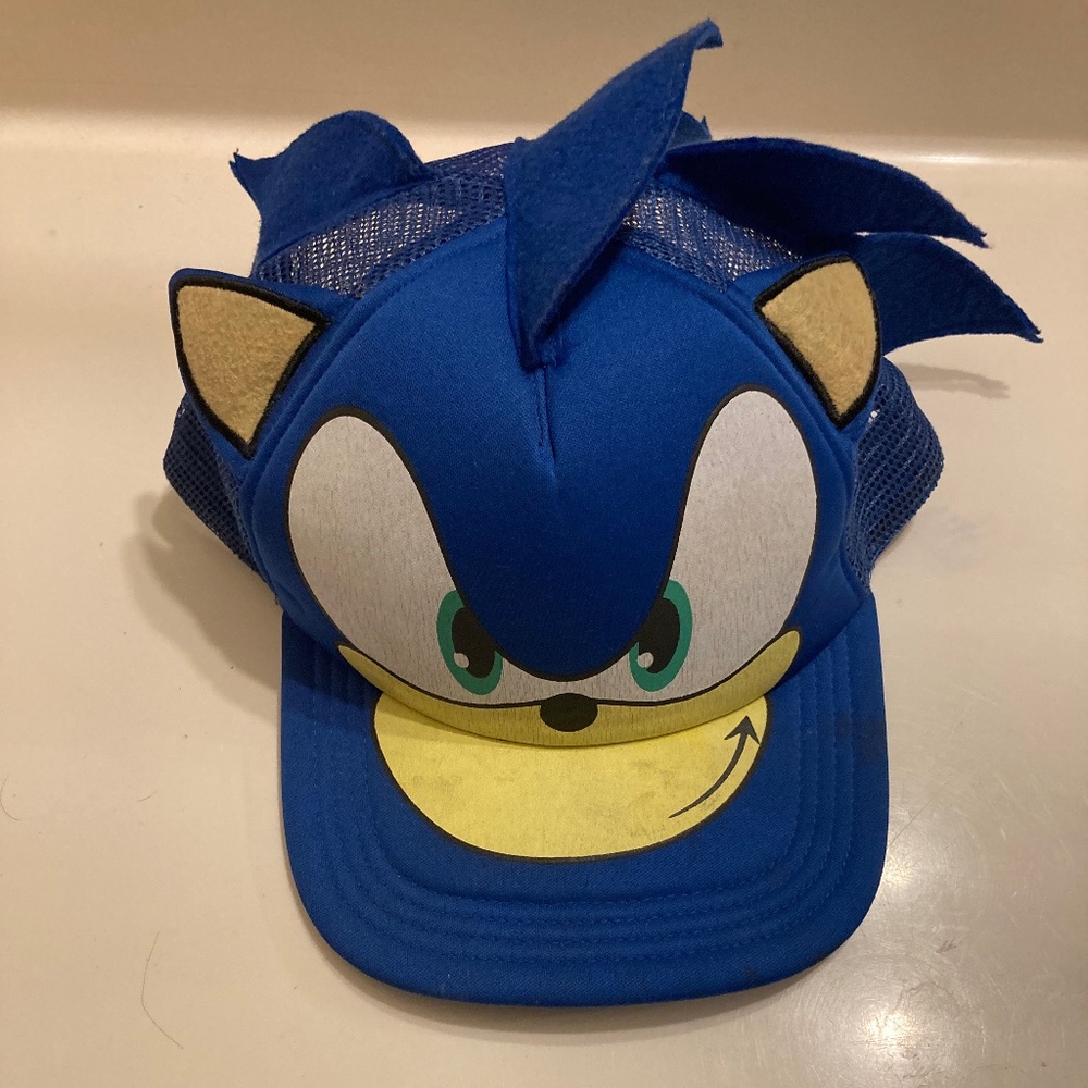 Sega Sonic The Hedgehog Adjustable Snapback 3D no Tag
